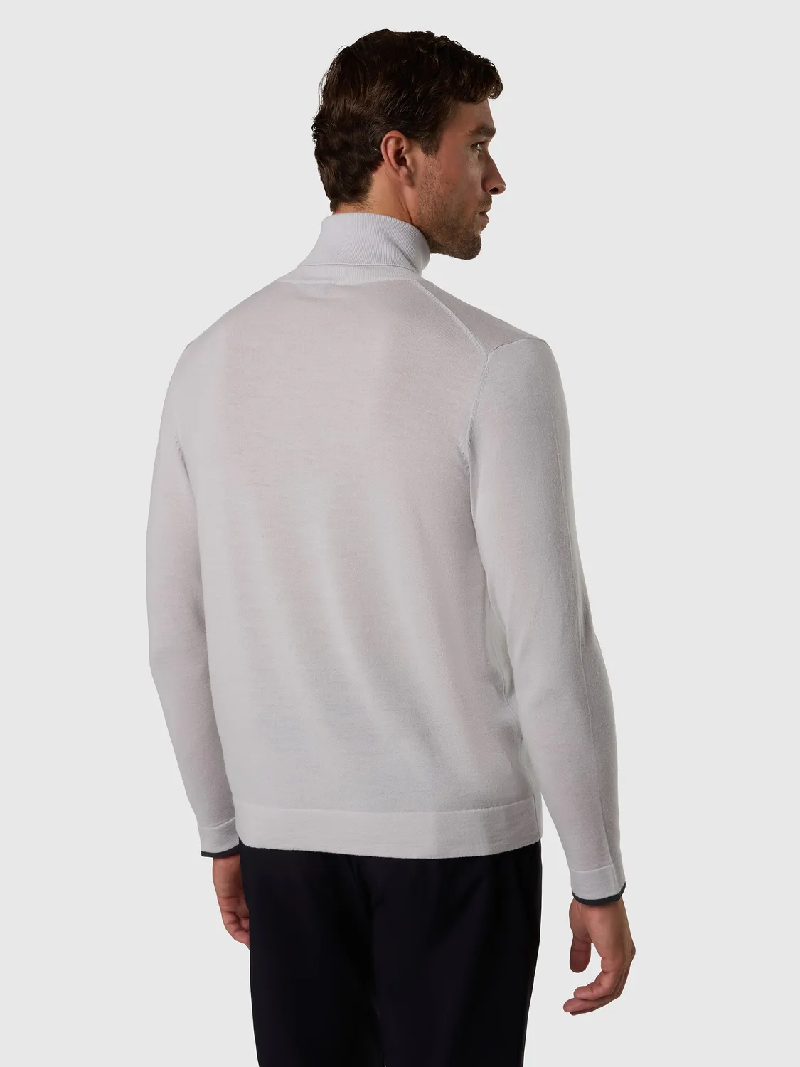 North Sails pull col roulé mérinos gris Vapor