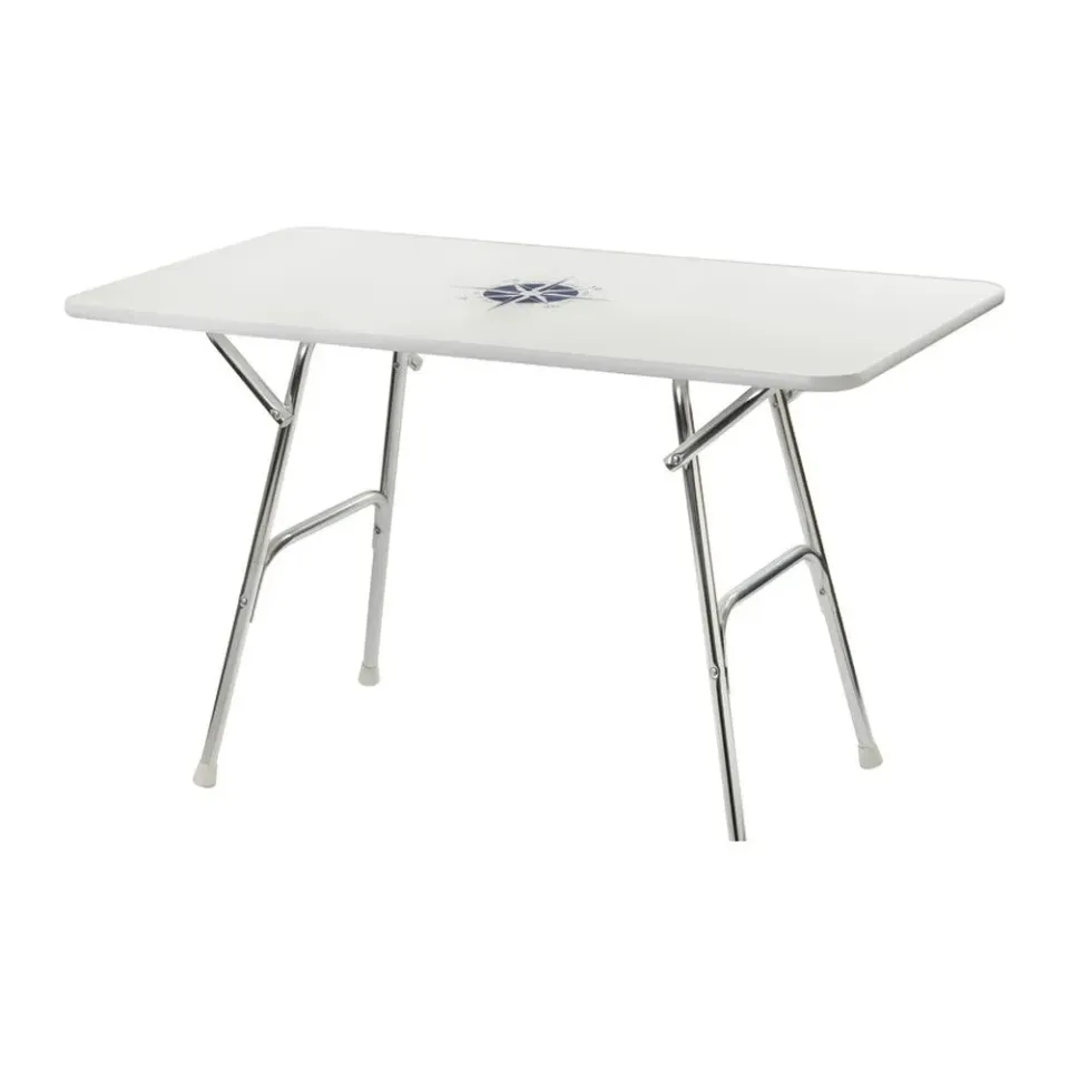 Osculati Tip-Top table rectangulaire 110x60 cm alu blanc
