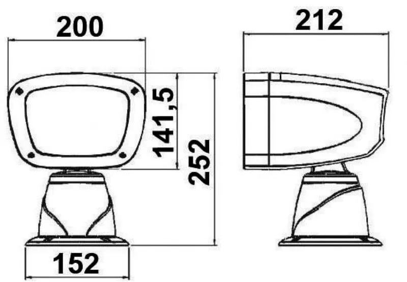 Osculati Classic projecteur bateau électrique 24 V