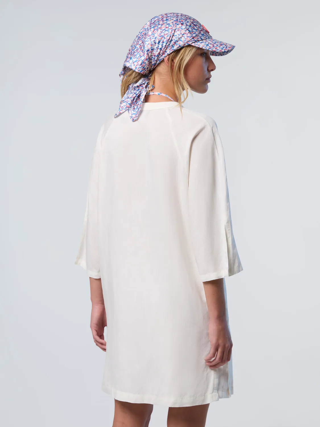North Sails kaftan plage viscose lin col V noué