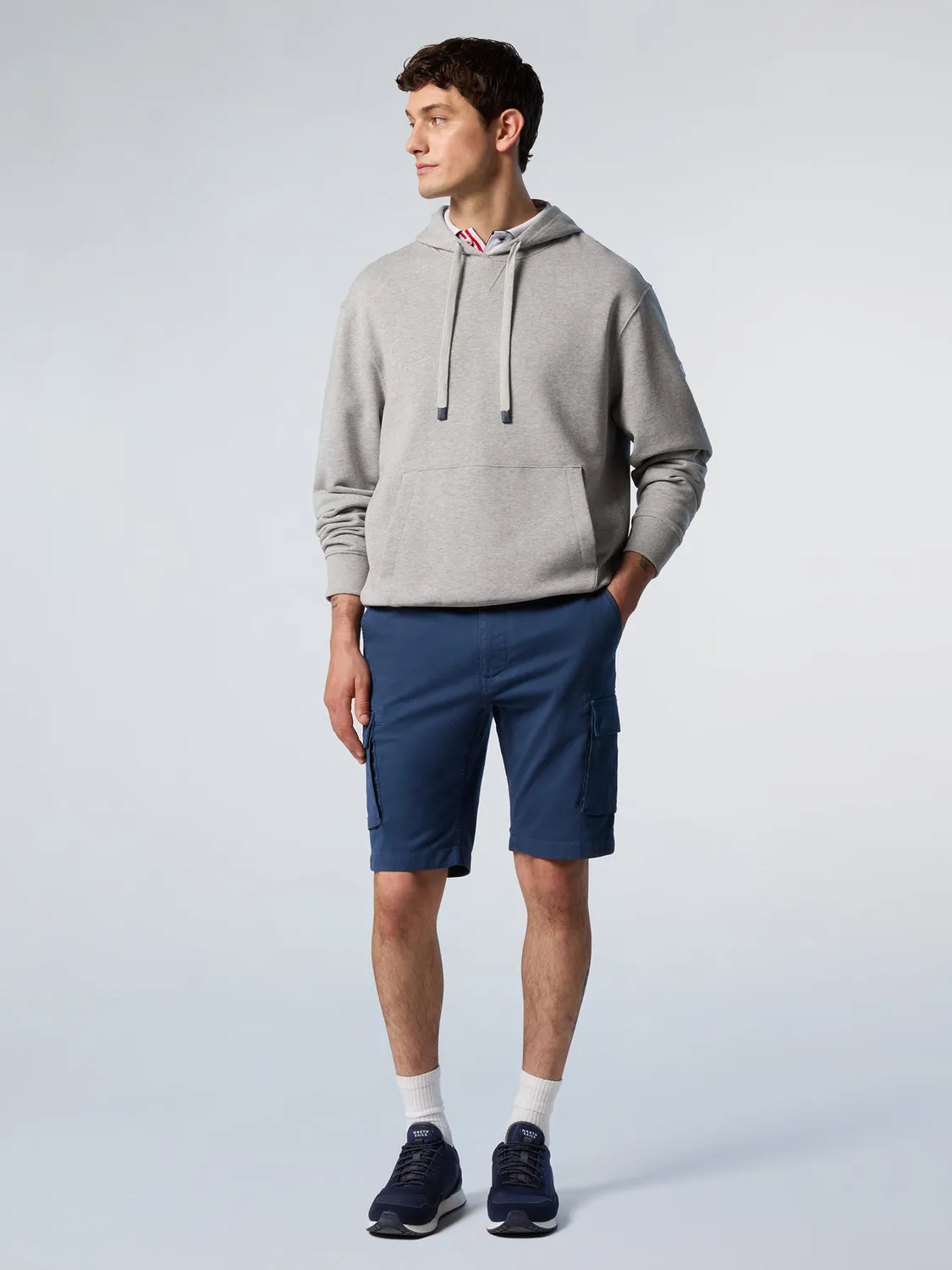 North Sails hoodie côtes latérales coton bio