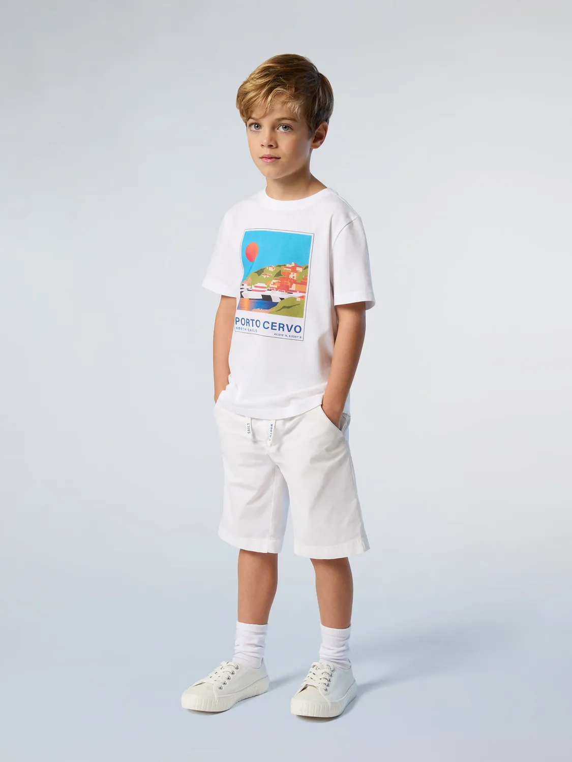 North Sails Graphic T-shirt coton bio col rond