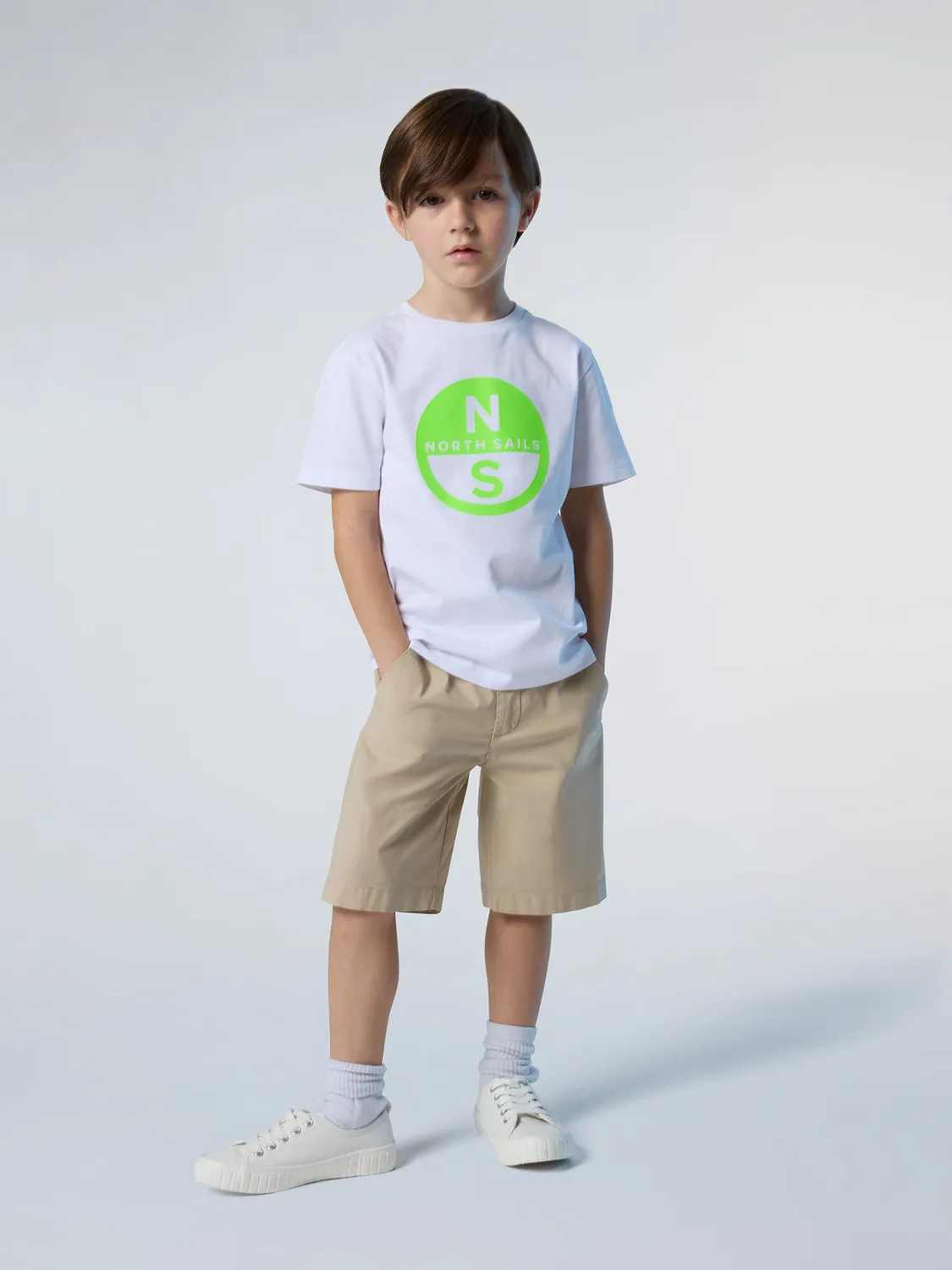 North Sails short chino enfant popeline stretch