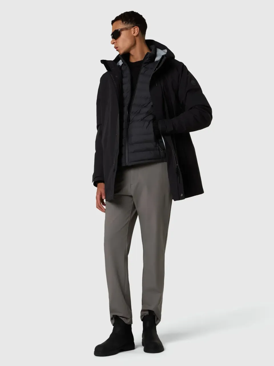 North Sails 3-in-1 Storm Trench veste noire modulaire