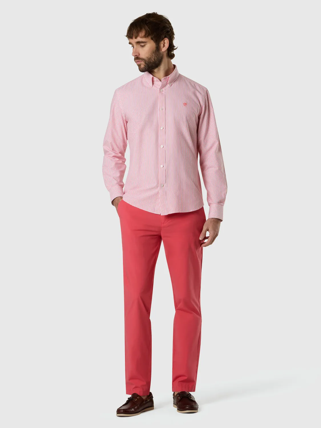 North Sails chemise Oxford rayée coton bio