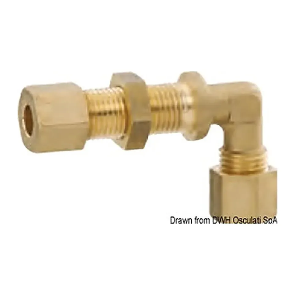 easysea GOK raccord cloison 90° 8+8 mm gaz