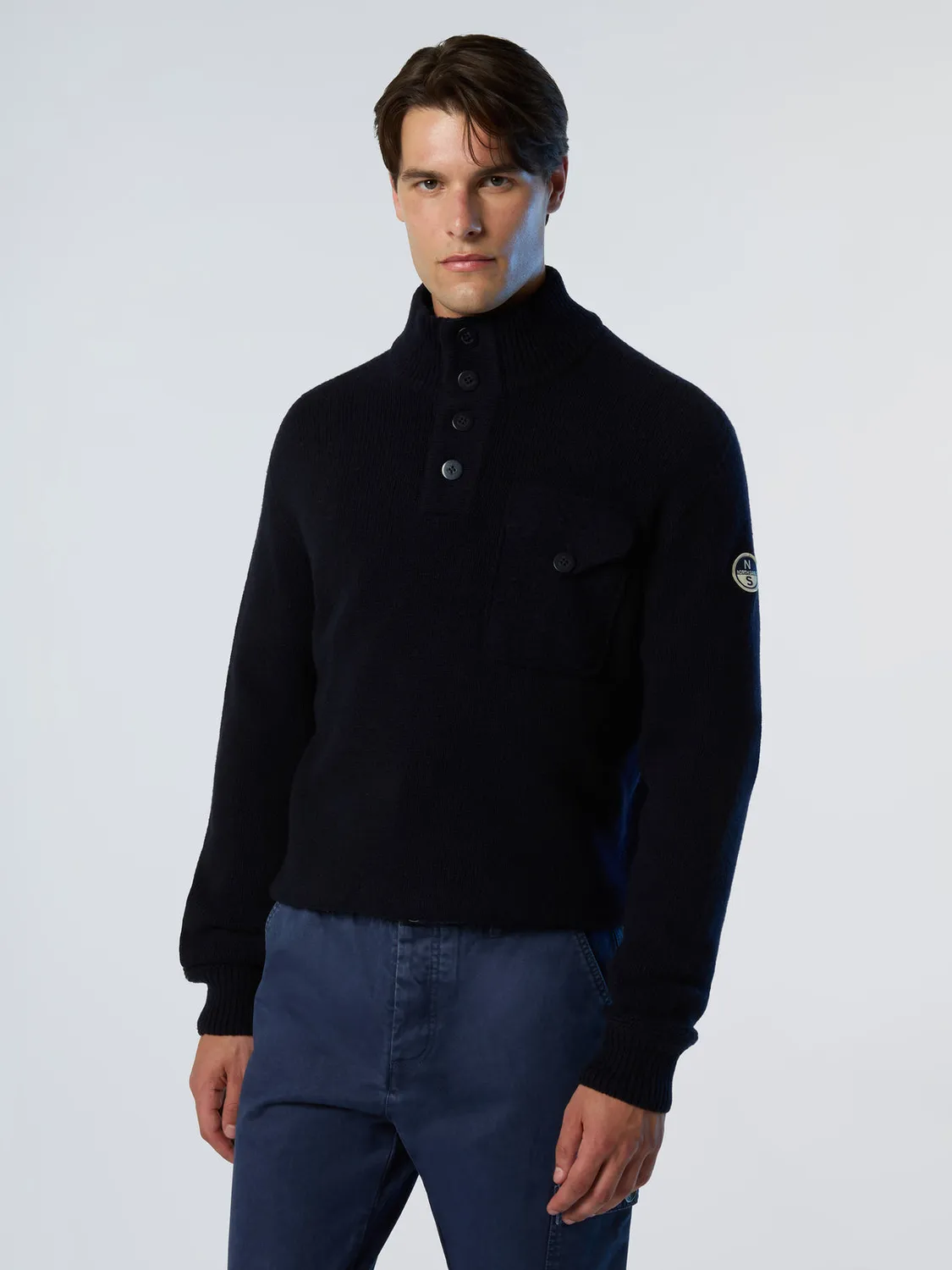 North Sails Archive pull col montant laine