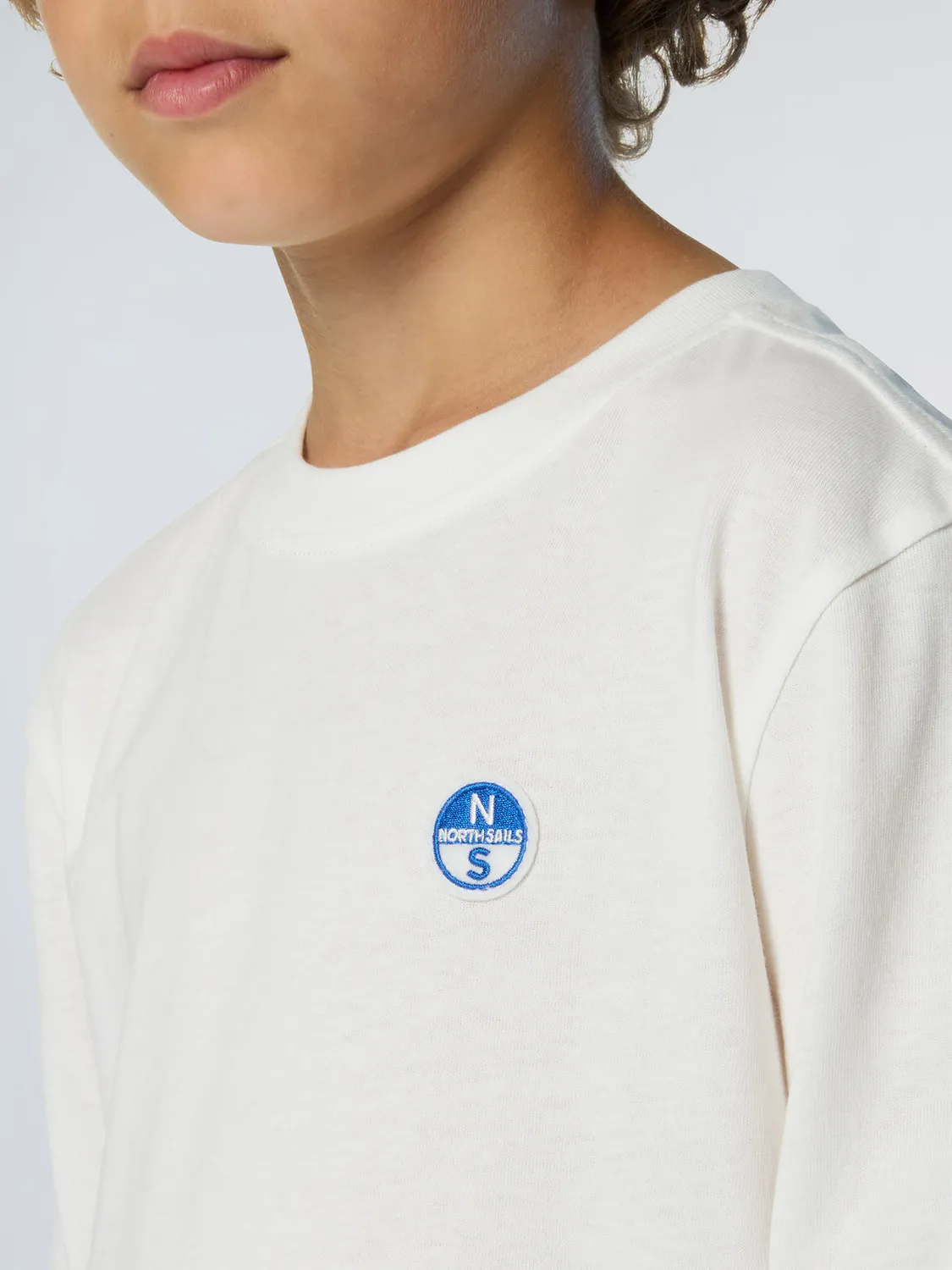 North Sails t-shirt manches longues enfant coton bio logo