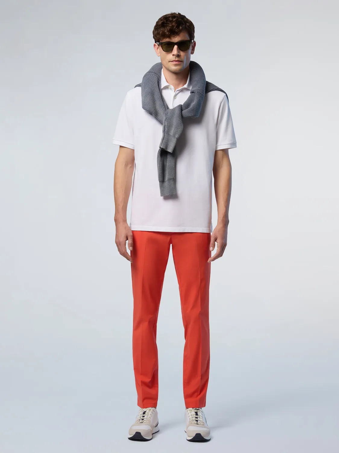 North Sails polo logo brodé homme blanc