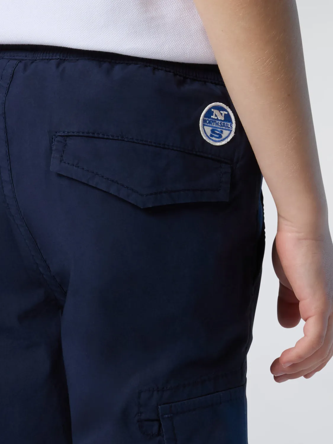North Sails pantalon cargo taille élastique coton bio