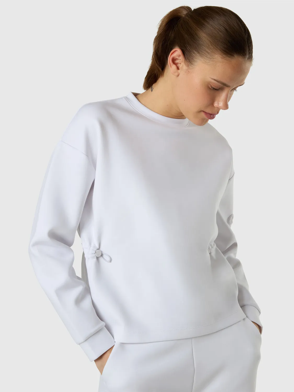 North Sails Interlock sweat col rond fibres recyclées