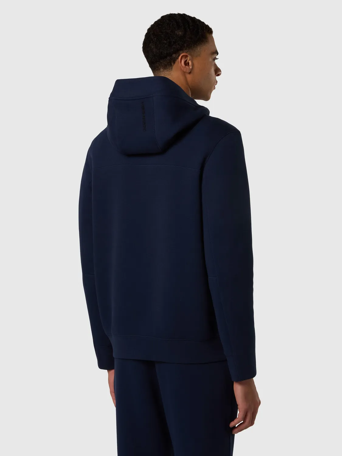 North Sails Sweat Capuche Zippé Piqué Scuba Bleu Marine