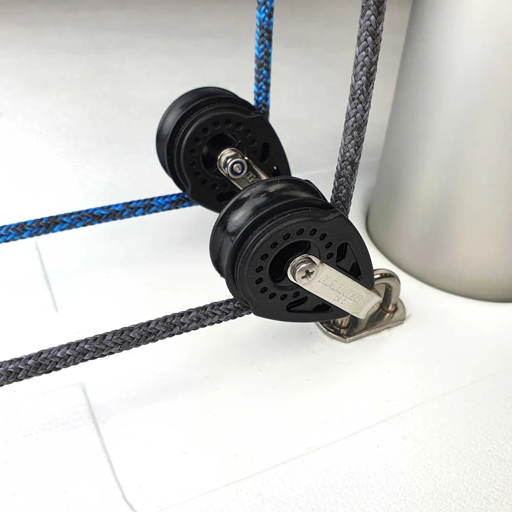 Optiparts EX2185 platine + poulies Harken 29 mm Laser ILCA