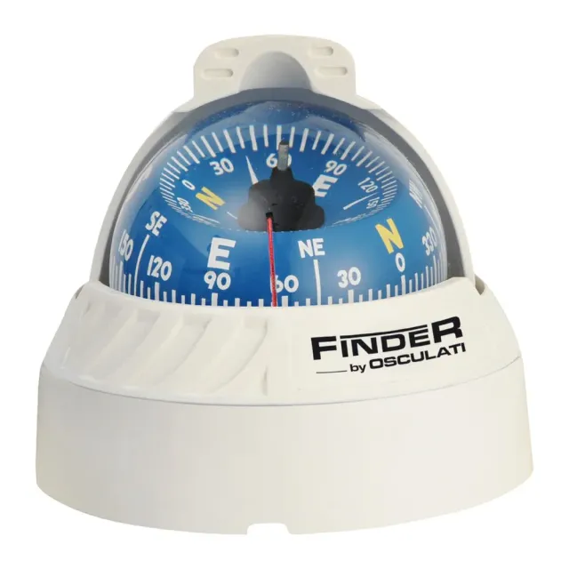Finder compas à poser blanc/bleu 67 mm éclairé