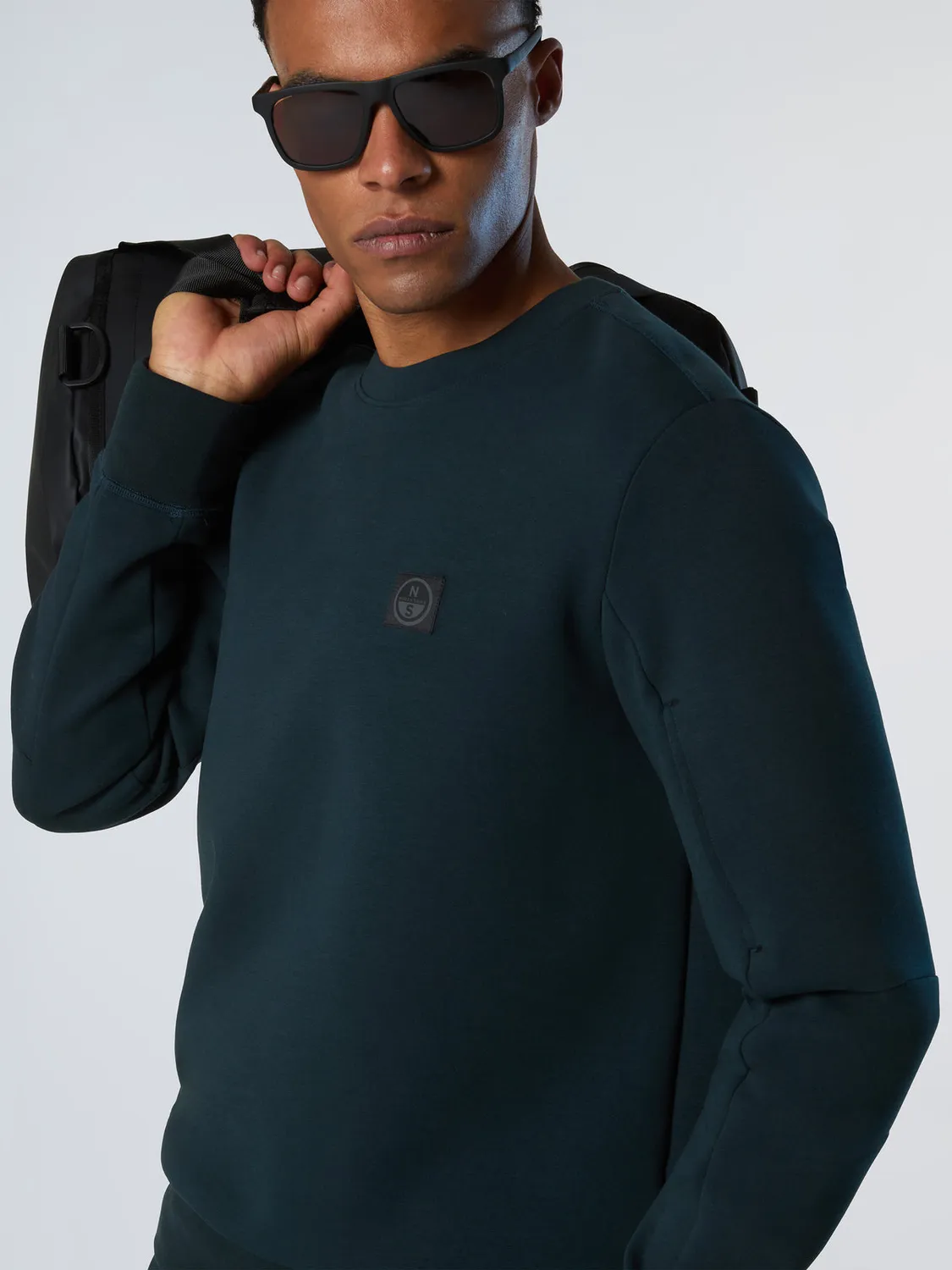 North Sails Scuba sweat col rond recyclé poche manche