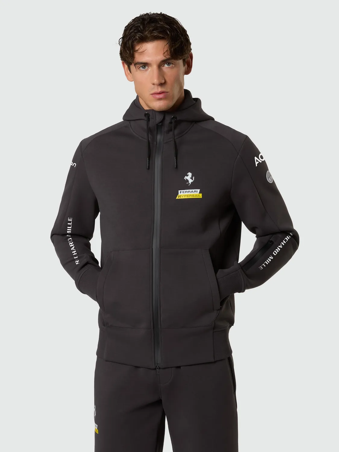 North Sails Ferrari Hypersail sweat zippé gris violet