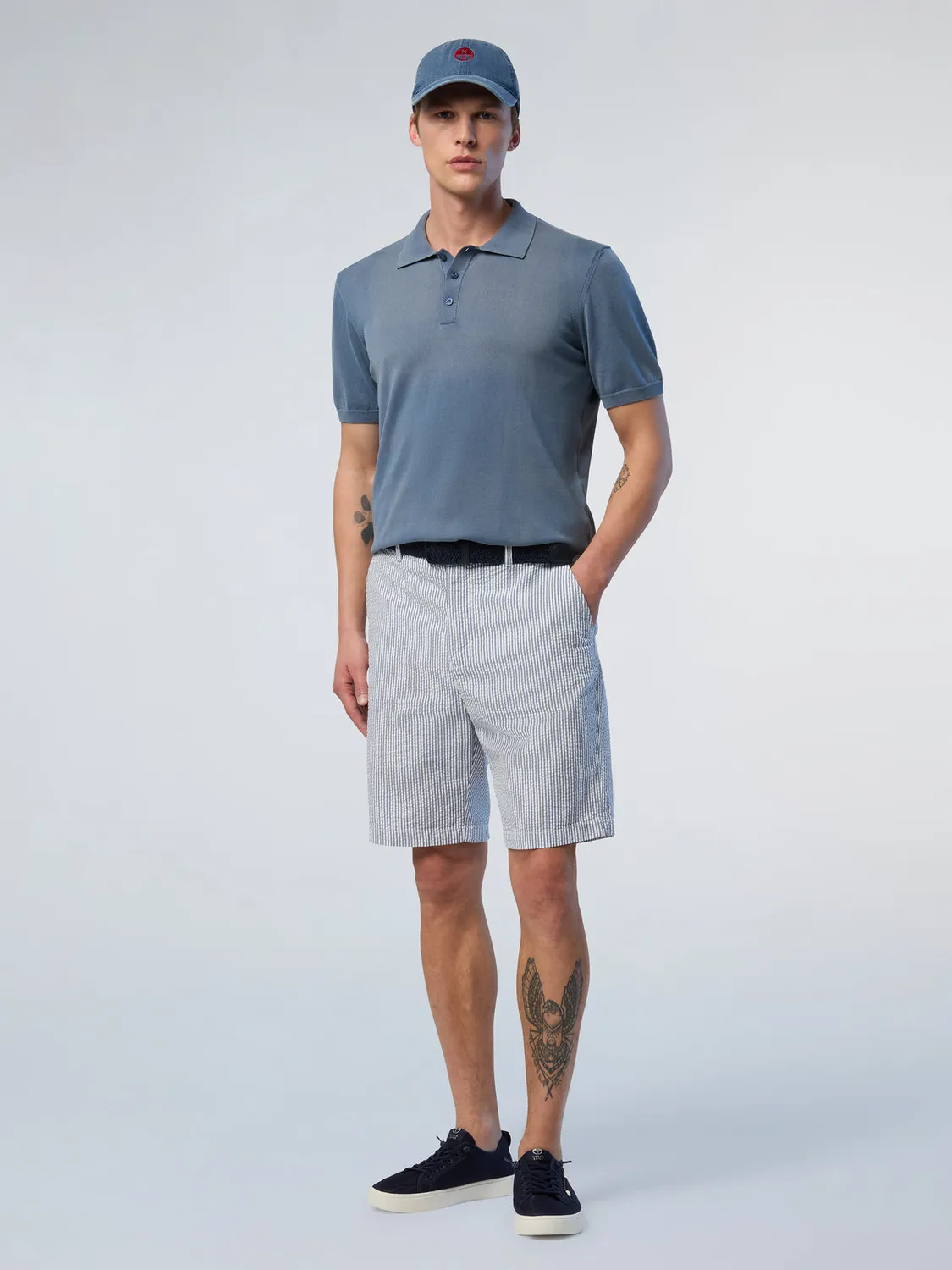 North Sails Freedom short chino seersucker coton bio