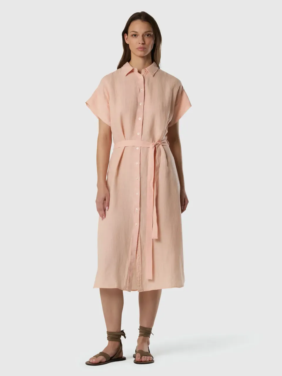 North Sails Linen robe chemise lin boutons nacre
