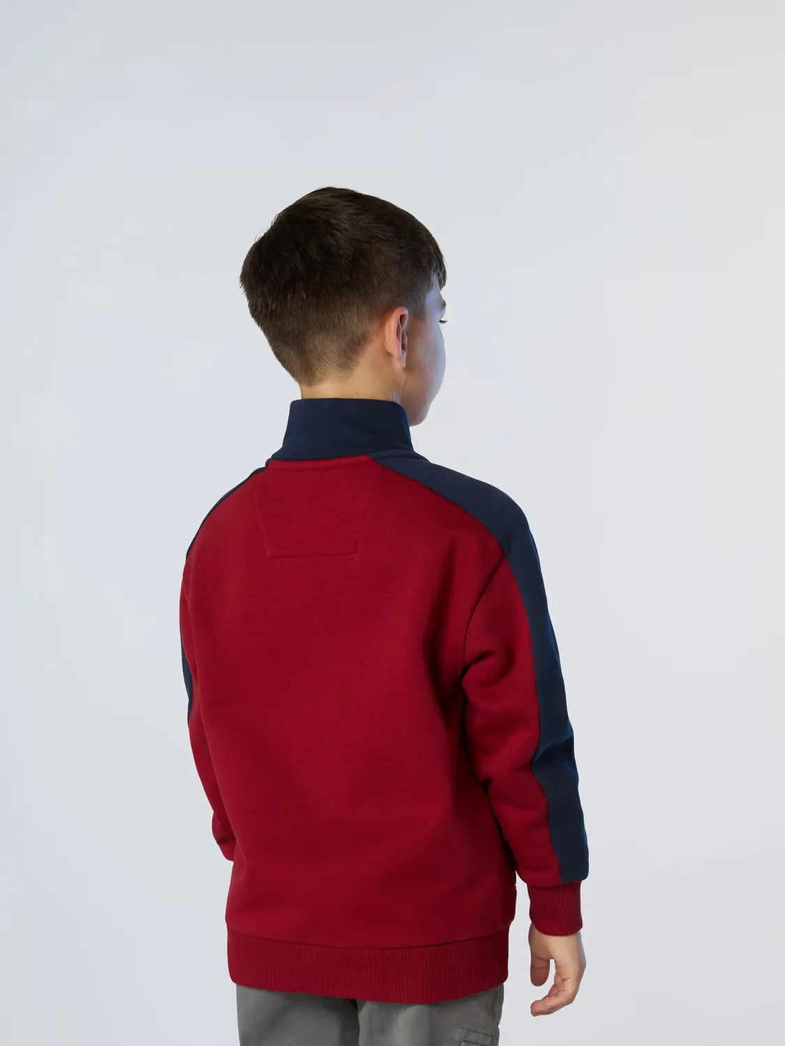North Sails sweat zippé drapeau US coton bio