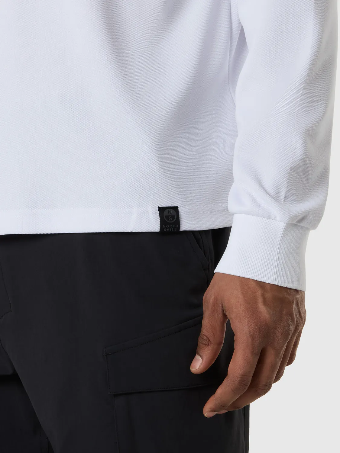 North Sails polo manches longues Coolmax recyclé homme