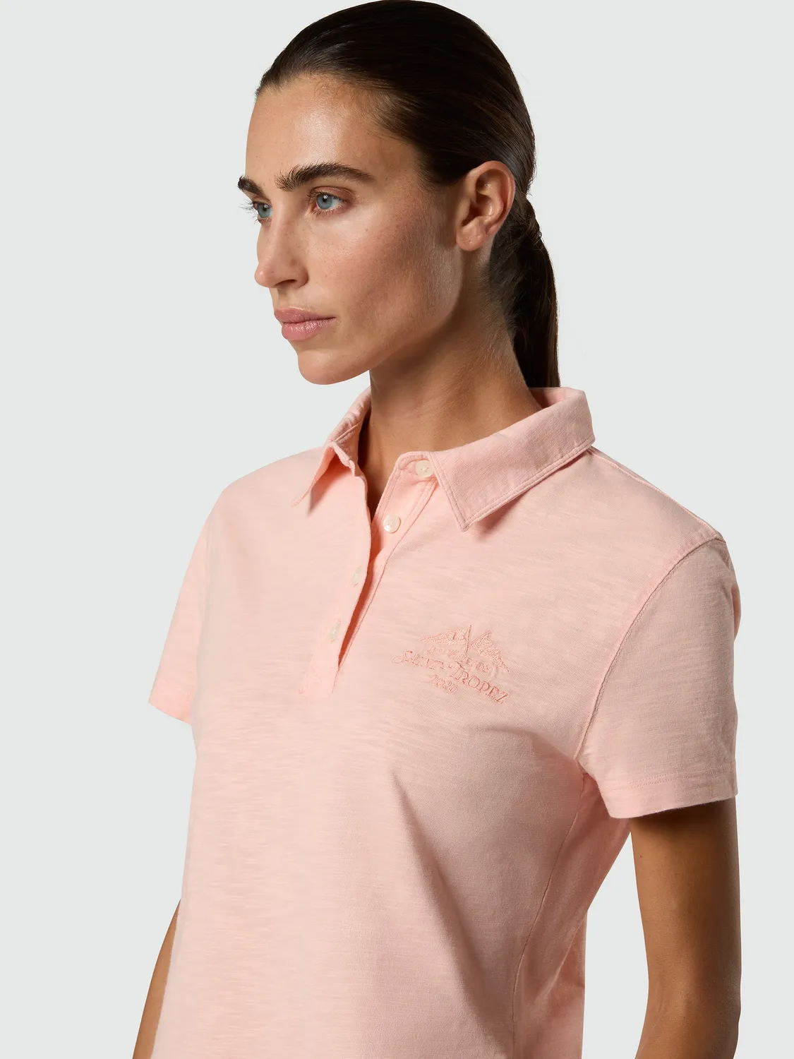 North Sails Saint-Tropez polo slub femme rose corail