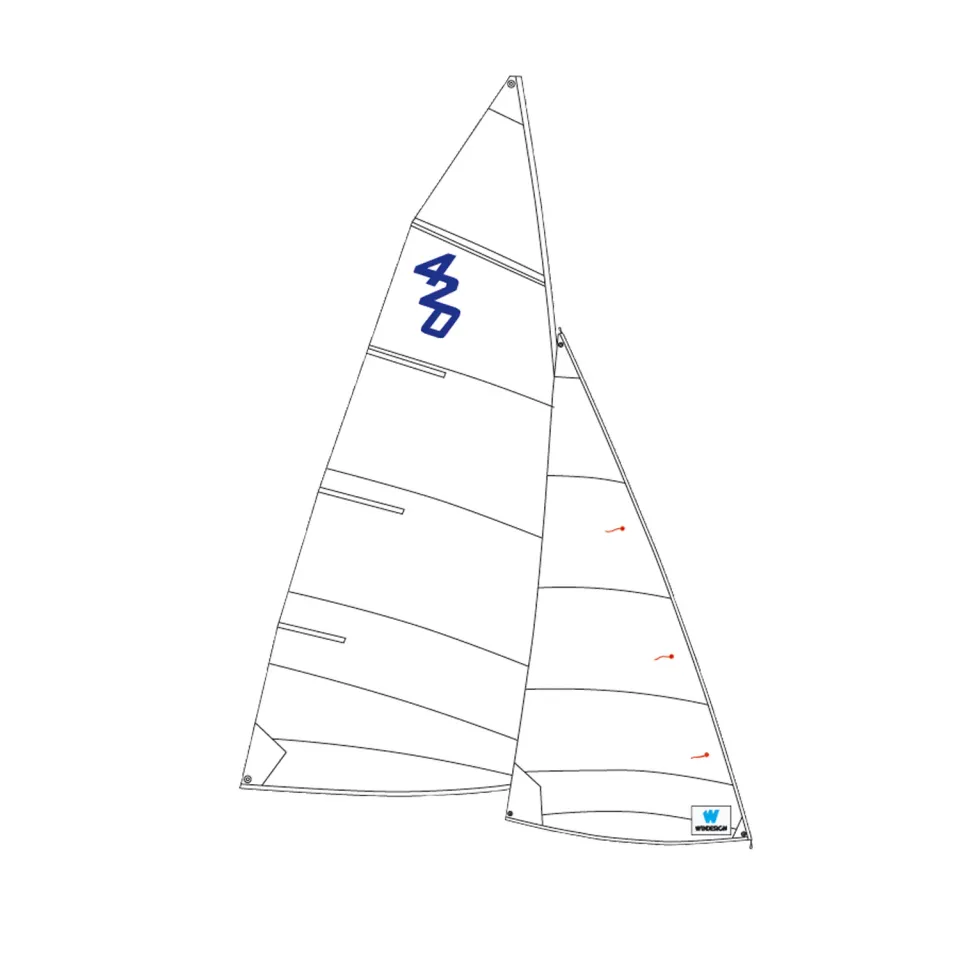 Optiparts EX3036 grand-voile 420 Dacron 7 panneaux