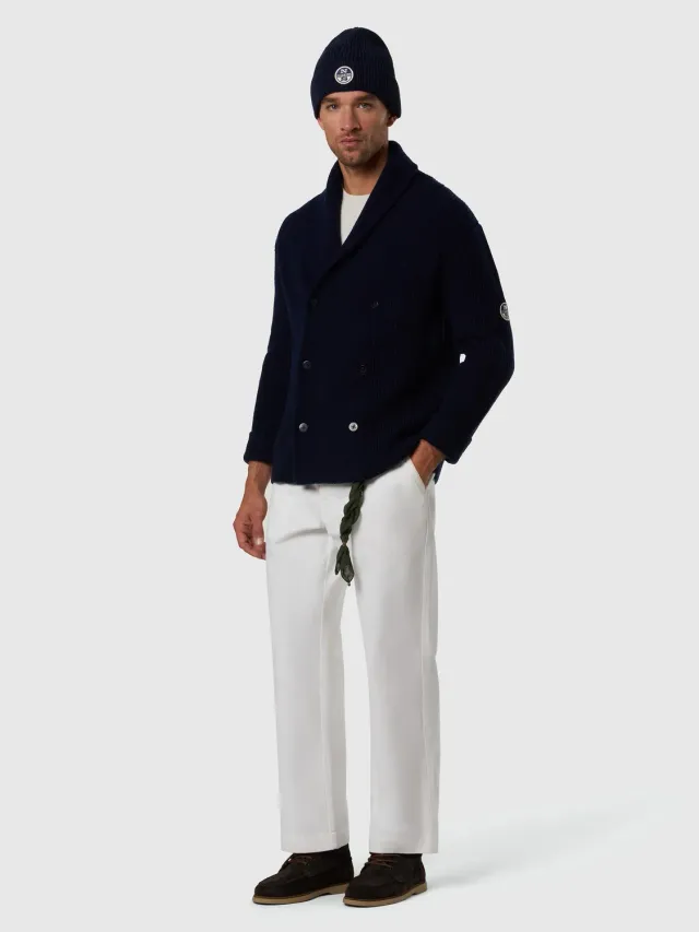 North Sails Archive cardigan croisé homme iris noir