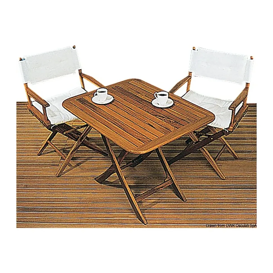 ARC table teck pliable 70x45 cm hauteur 58/70