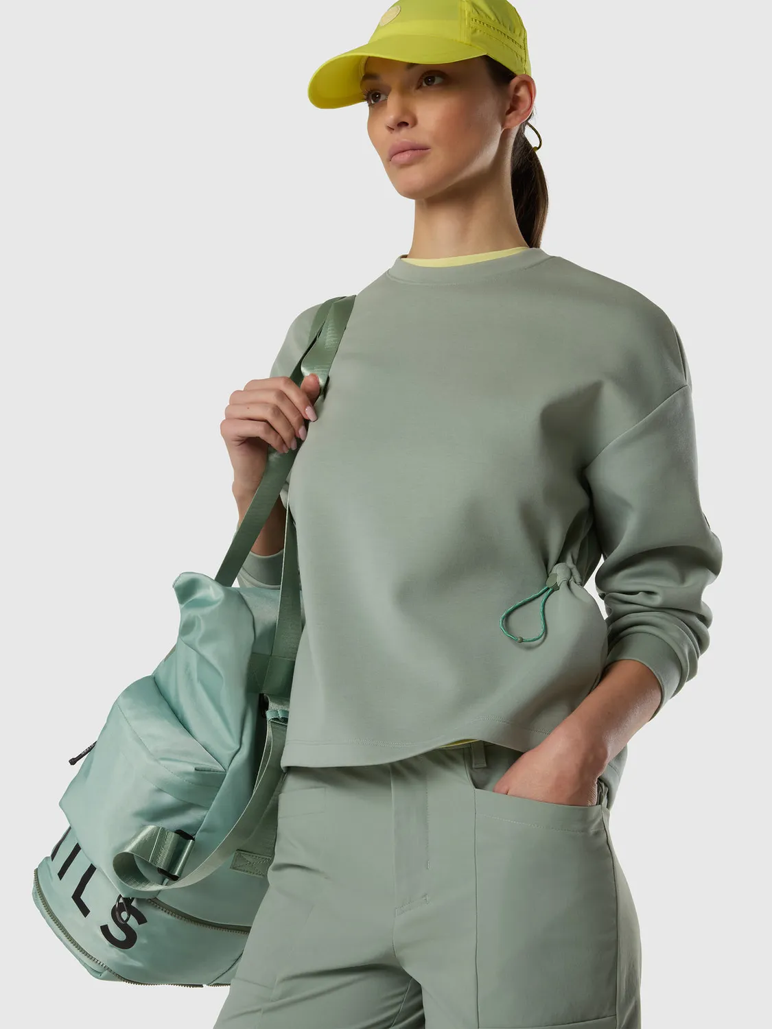 North Sails Interlock sweat col rond fibres recyclées