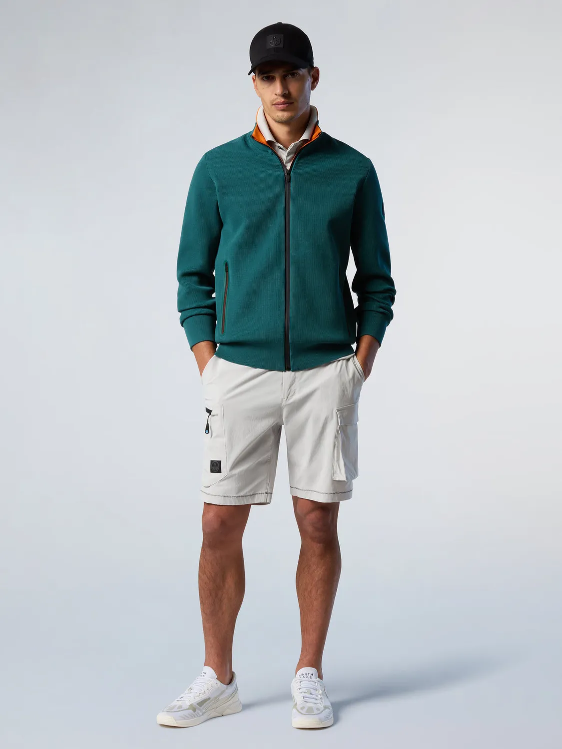 North Sails Technical Knit pull zippé col montant polyester recyclé