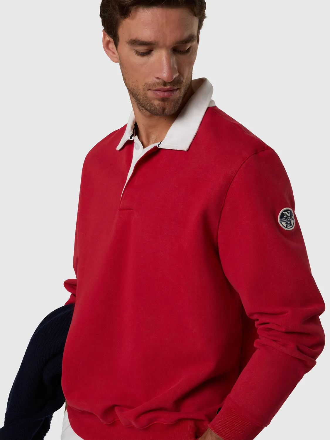 North Sails Archive sweat col polo molleton homme