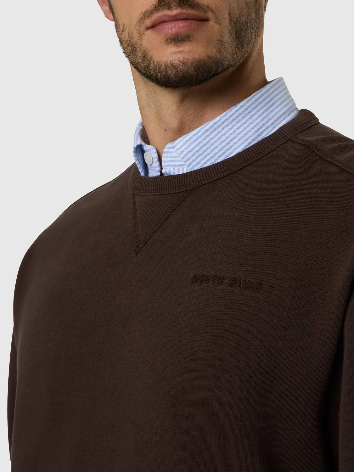 North Sails sweat stonewashed homme effet délavé