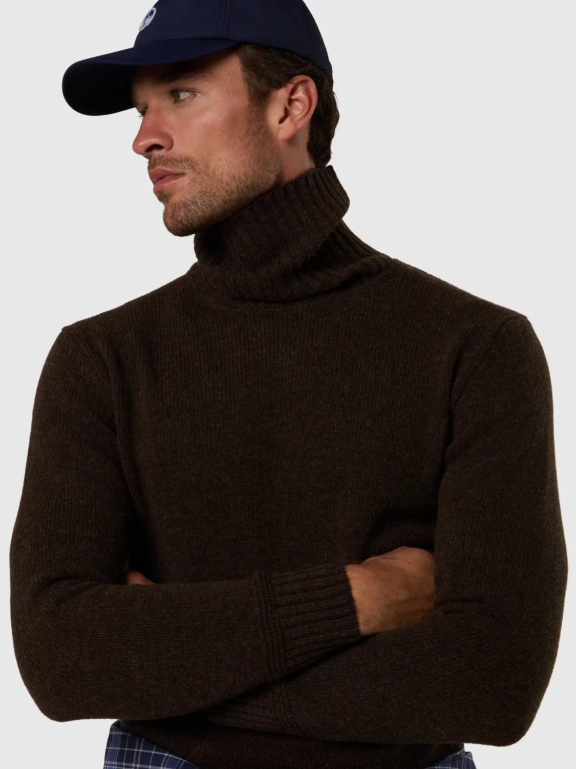 North Sails pull col roulé laine-nylon chaud homme