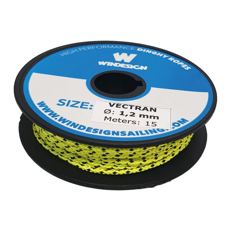 Optiparts EX1367Y bout vectran 1,2 mm 15 m jaune