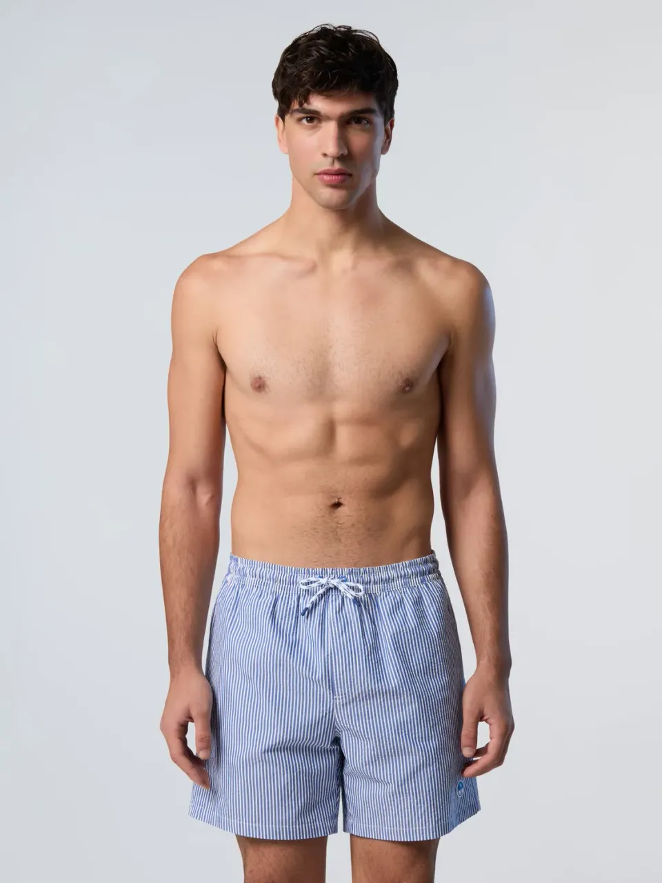 North Sails short de bain seersucker rayé coton