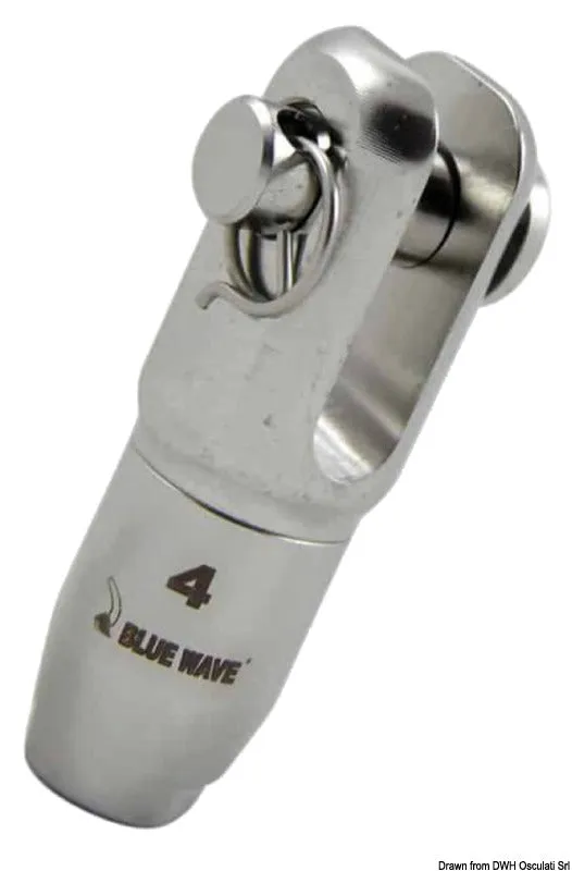 Osculati embout fourche gréement textile Ø 4 mm inox
