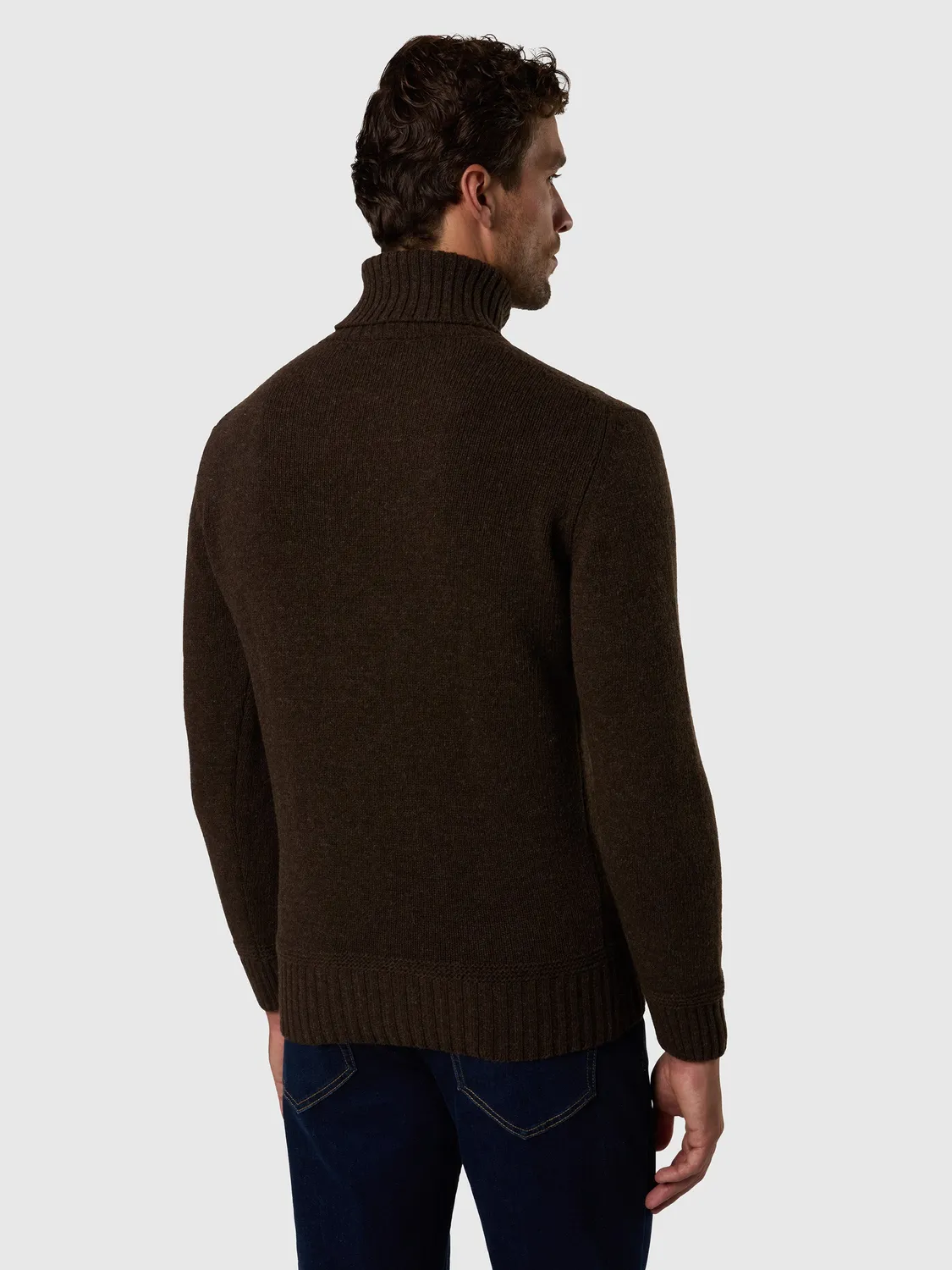 North Sails pull col roulé laine-nylon chaud homme