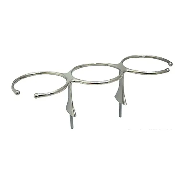 Osculati porte-gobelet inox 3 tasses AISI 316 poli miroir