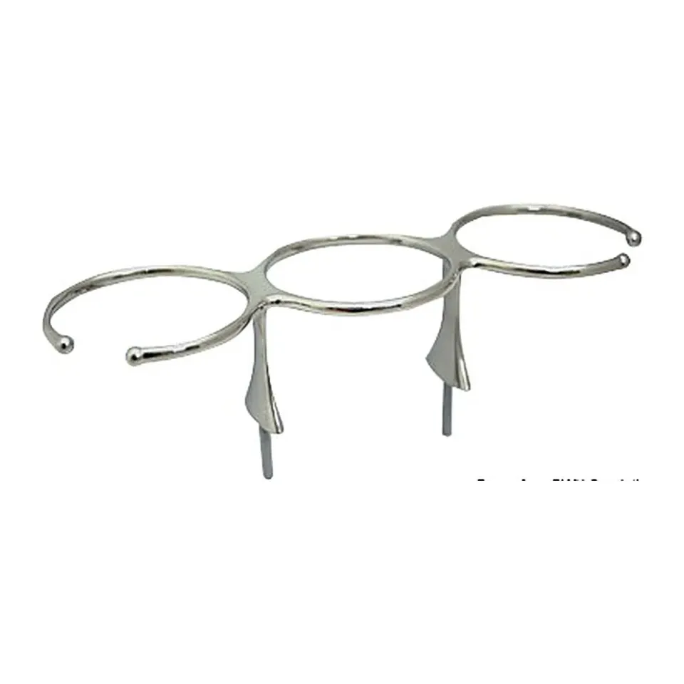 Osculati porte-gobelet inox 3 tasses AISI 316 poli miroir