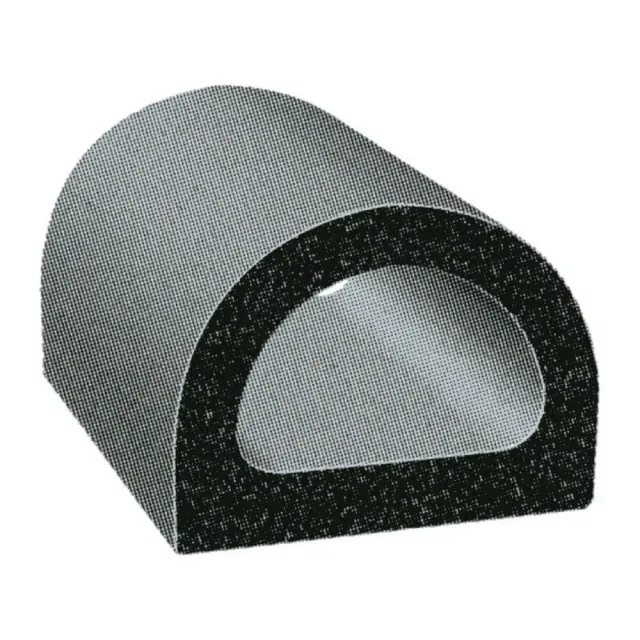 easysea Profil EPDM adhésif noir 17,5x16,9 mm lot 25