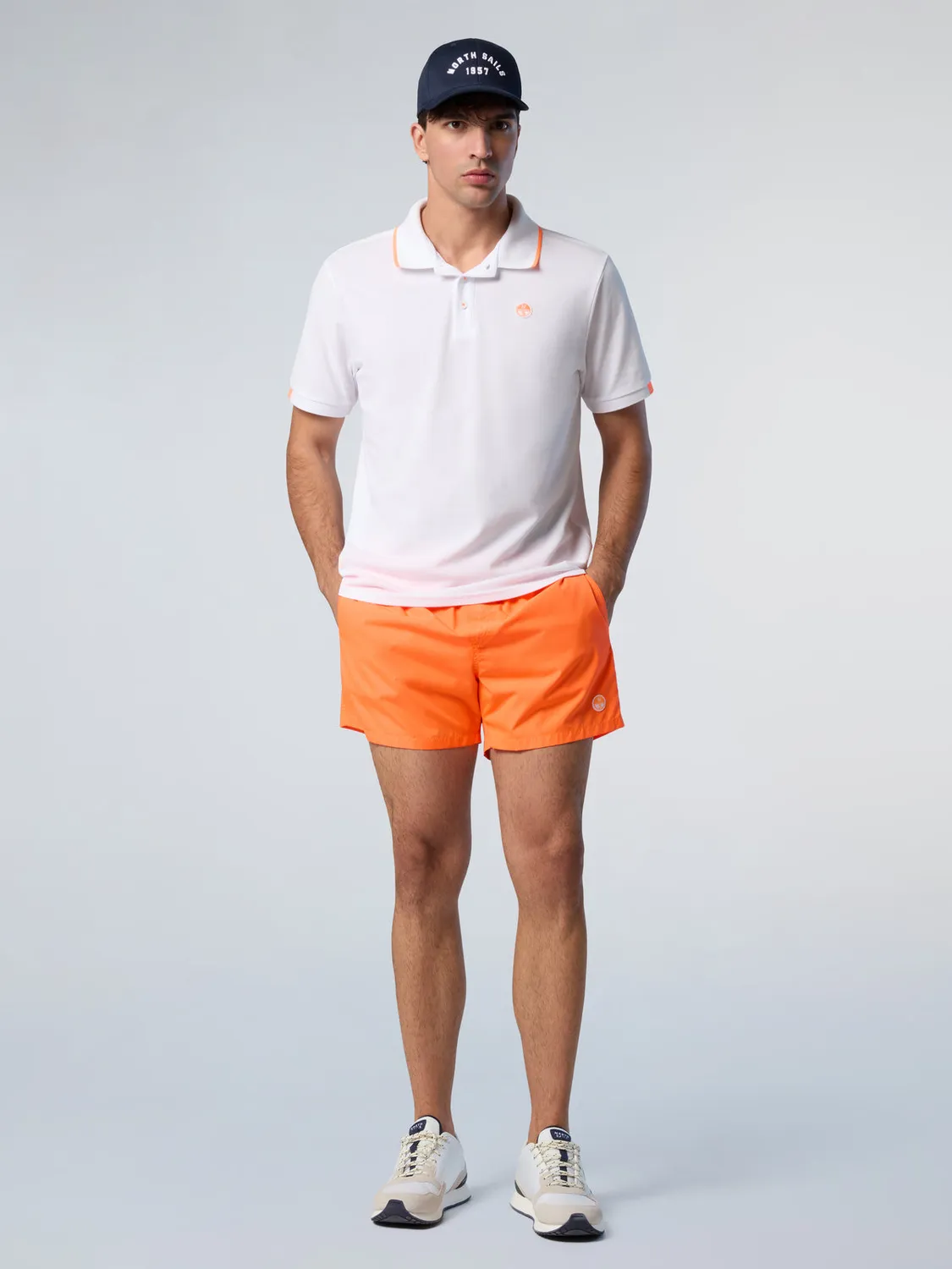 North Sails polo logo neon piqué coton homme
