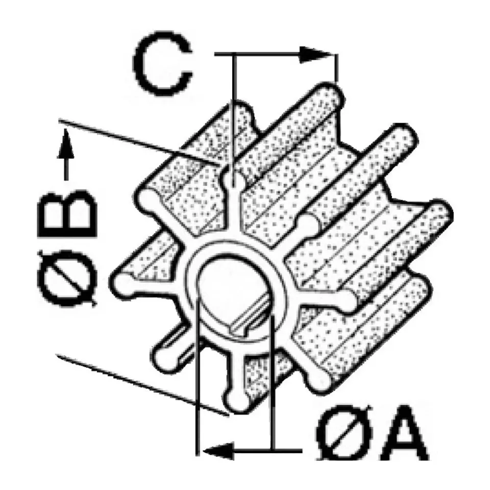 Cef Marine turbine Mercury Mariner 6/9.8 CV