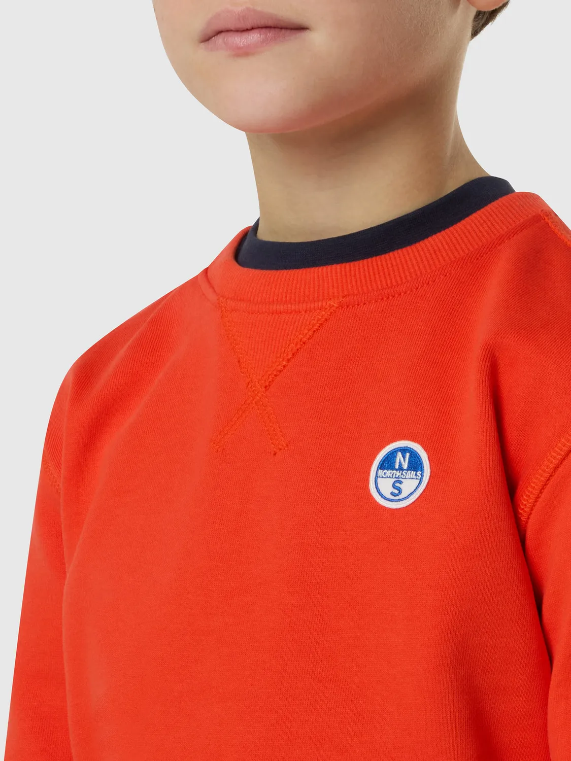 North Sails sweatshirt enfant coton bio patch logo