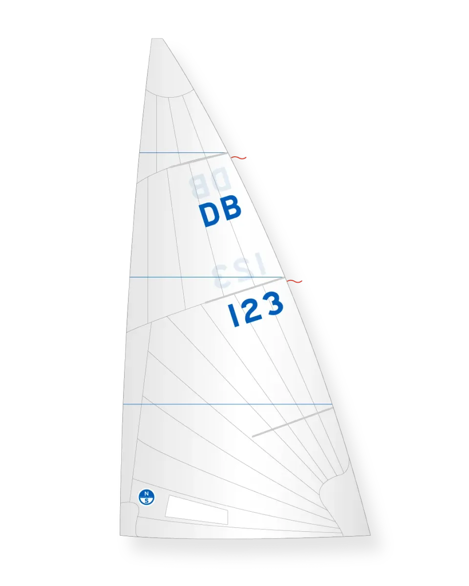 North Sails M-4 grand-voile Dayboat bi-radiale