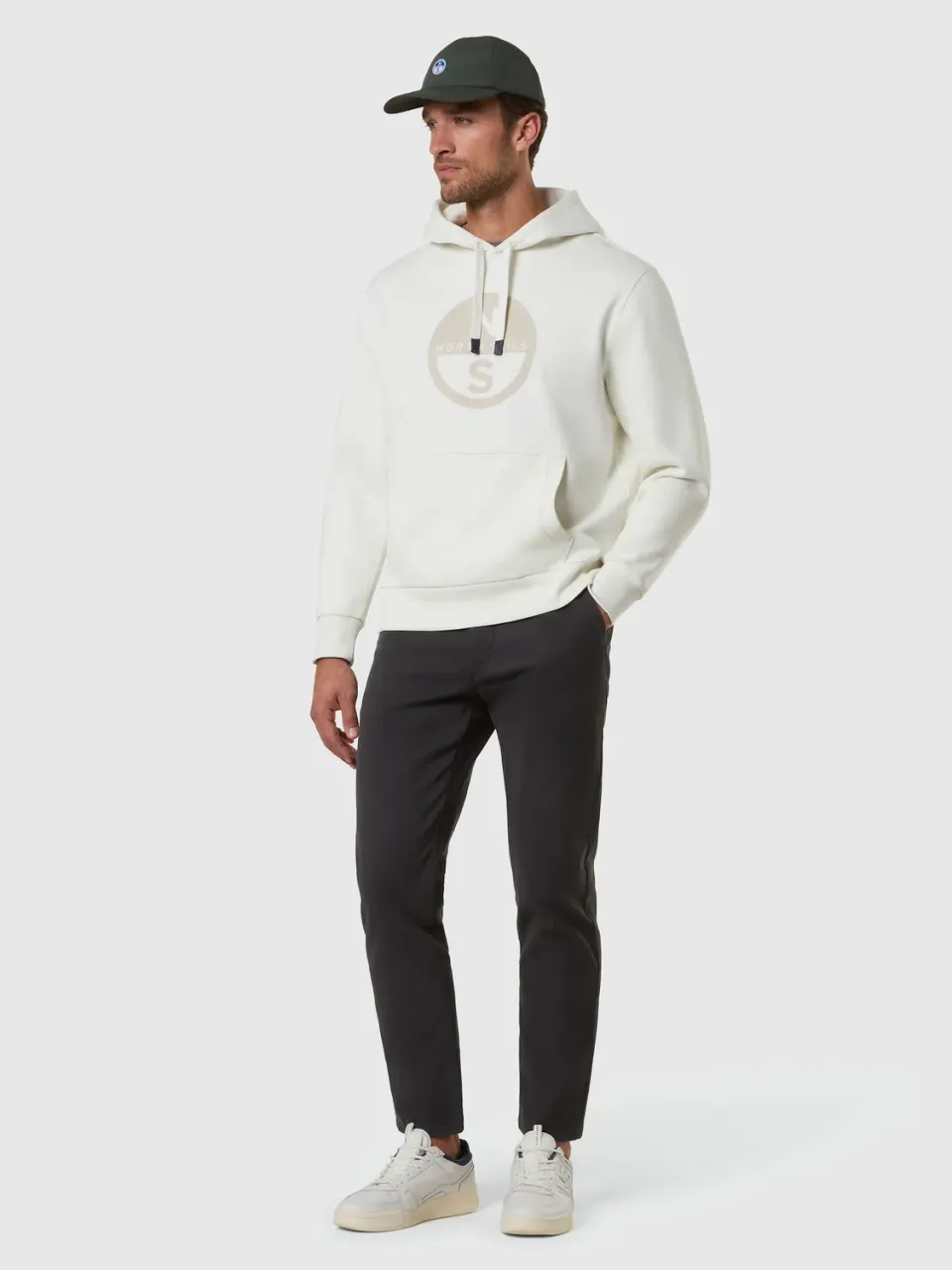 North Sails hoodie maxi logo homme molleton