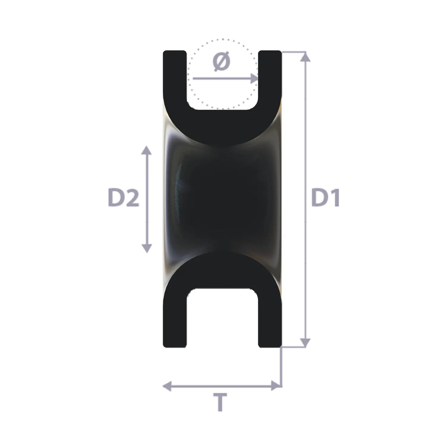 Windesign EX3001 anneau friction 19 mm alu PTFE