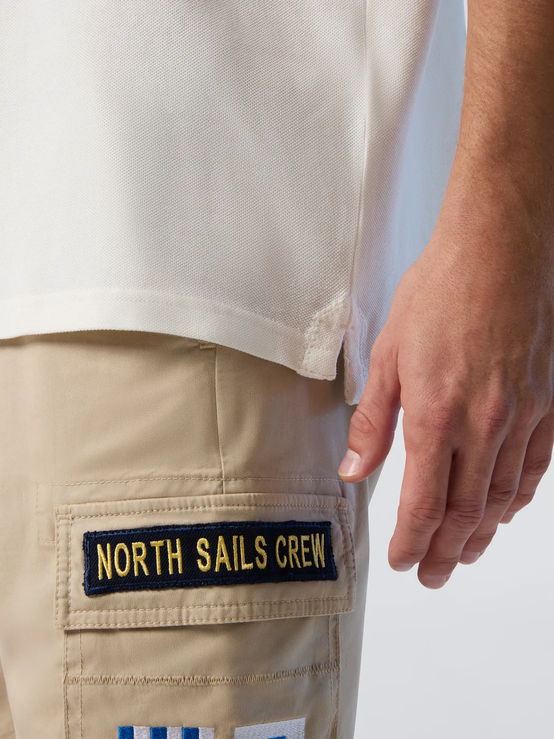 North Sails Polo piqué bio teint pigment logo
