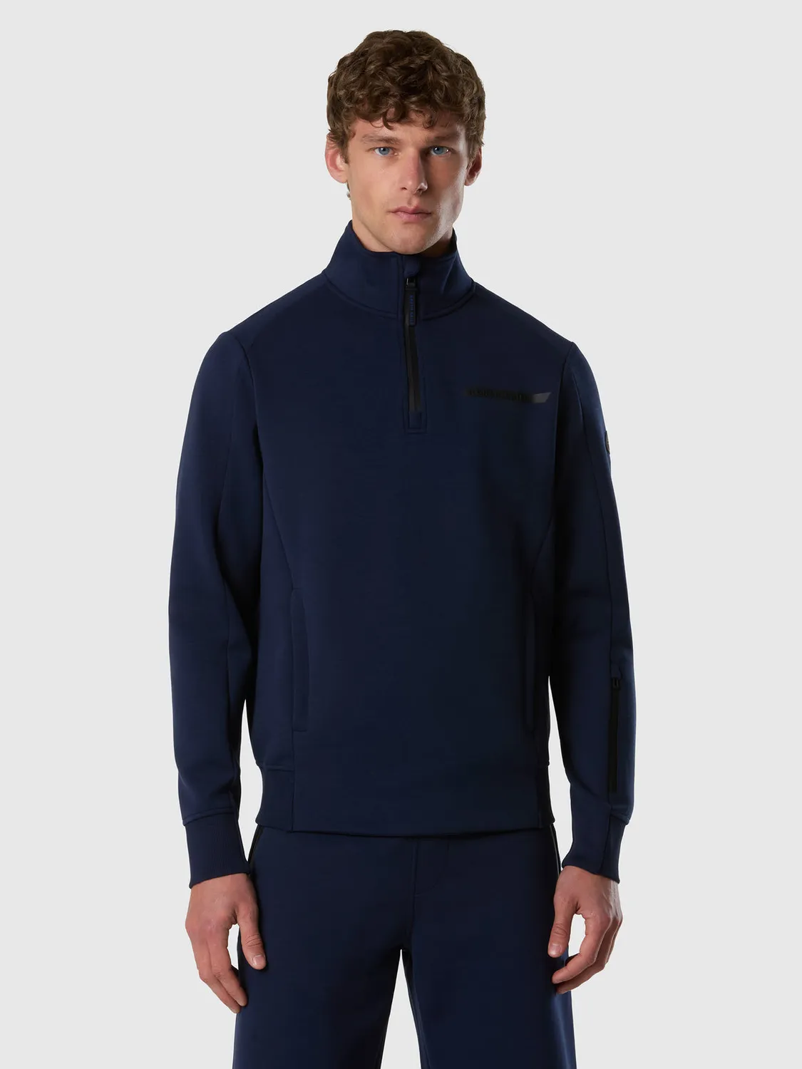 North Sails Scuba sweat half-zip recyclé