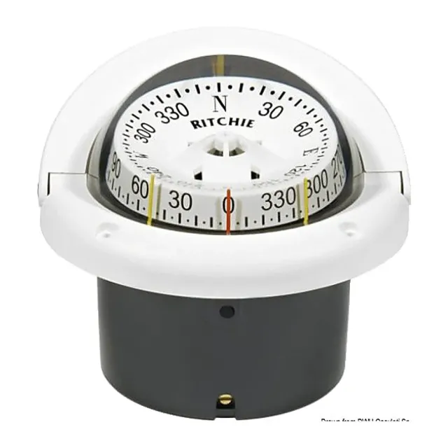 Ritchie Helmsman compas bateau blanc 3"3/4