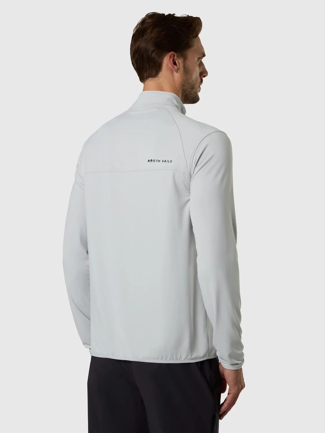 North Sails sweat demi-zip anti-UV gris homme